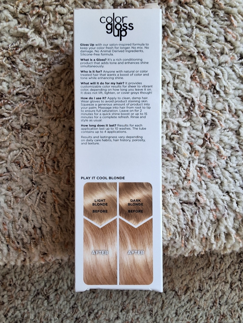 NEW, Clairol Color Gloss Up Play It Cool Blonde Instant Toning Gloss - Picture 4 of 4